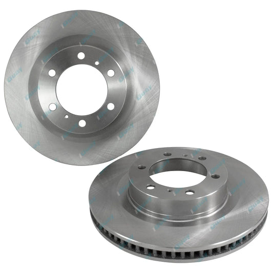 2 Front Brake Rotors + Pads for Toyota Prado KDJ150R 4cyl 3.0L 1KD-FTV 2009~2015