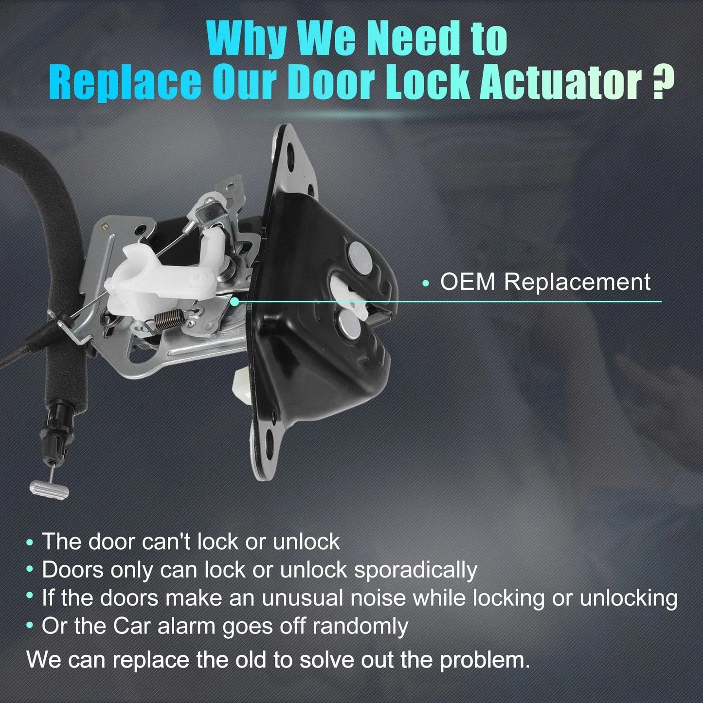 Rear Liftgate Door Lock Actuator Motor for Dodge Grand Caravan (2008-2020)