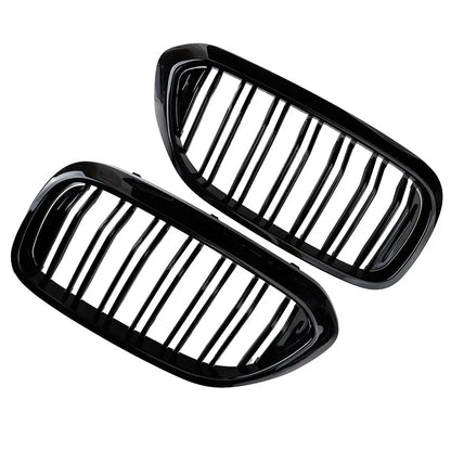2 x Double Bridge Kidney Grille for BMW 5 Series G30 G31 (2017-2019)