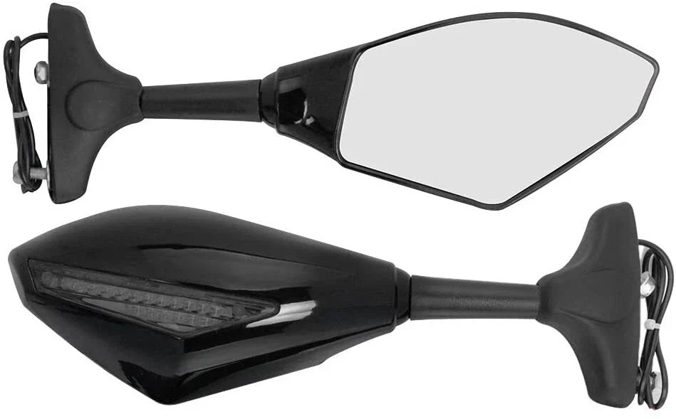 LED Turn Signal Rear View Mirrors for Yamaha YZF R6 R3 R1 (2006-2023)