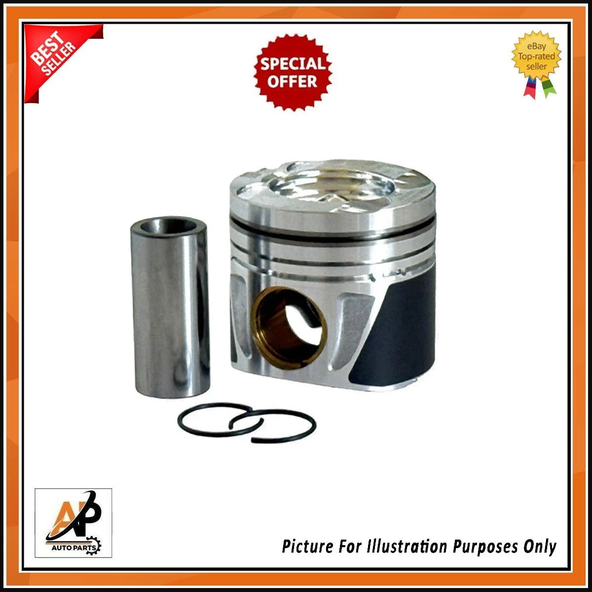 Engine Piston with Ring Standard for Mercedes-Benz A-Class W169 (2004–2012)