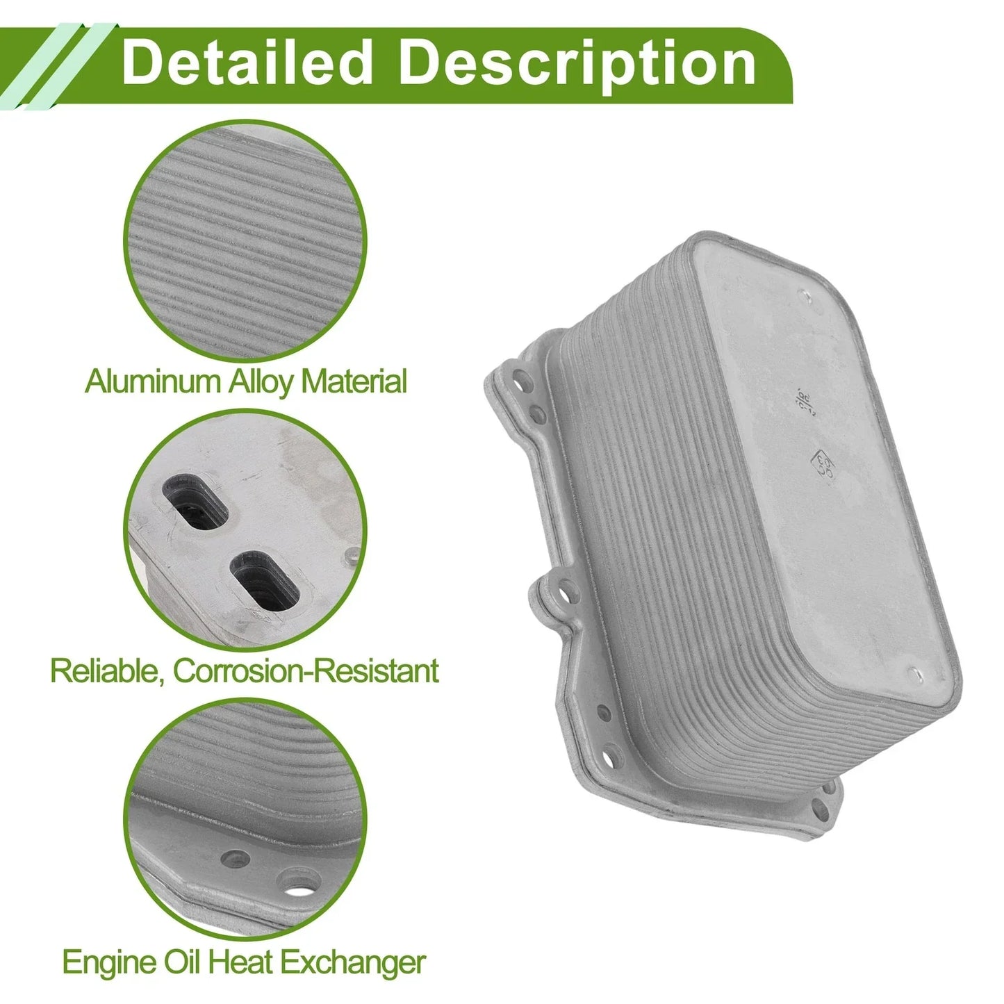 Engine Oil Cooler for Mercedes-Benz Sprinter 2500 (2007-2018) 1 x Trans Cooler