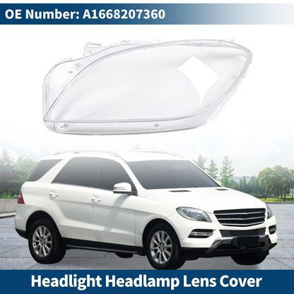Front Left Headlight Lens Cover for Mercedes-Benz ML350 (2012-2015)