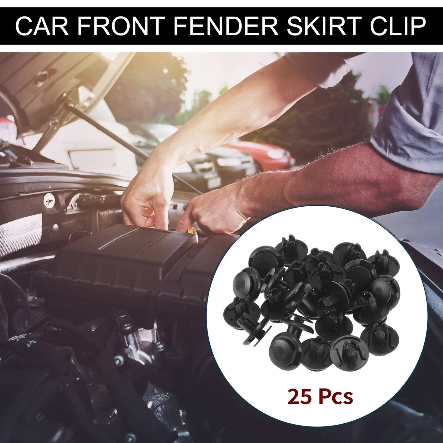 Front Fender Skirt Clips 2 x for Honda Civic 2013-2021 & Honda Fit 2015-2021