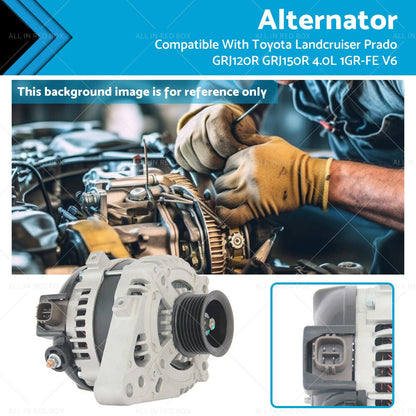 Alternator for Toyota Landcruiser Prado Hilux GRJ120R 4.0 1GR-FE (03-09)
