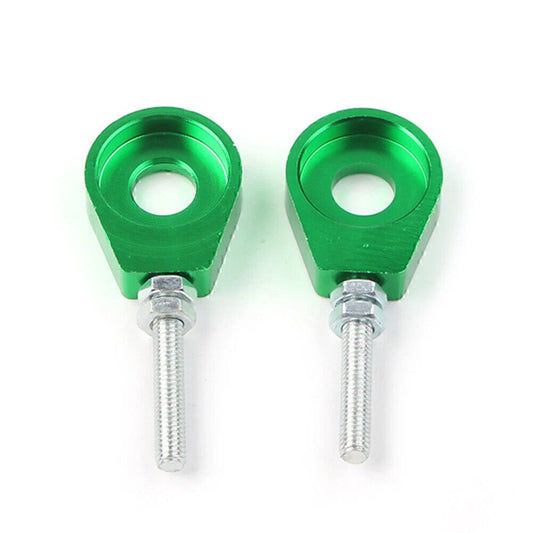 12mm Green Chain Adjuster Block Tensioner 2Pcs for Pit Quad Dirt Bike ATV CRF50