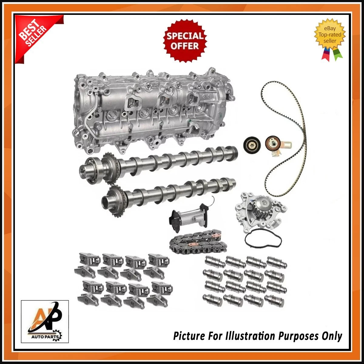 Full Camshaft Timing Belt Kit for Peugeot DV5R 1.5 BlueHDi (2009–2016)
