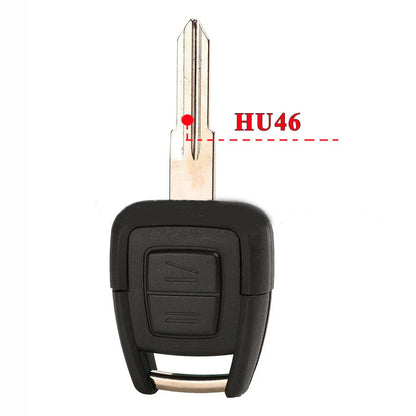 Remote Key Shell Case Fob HU46 for Opel Vectra Astra (1996-2005)