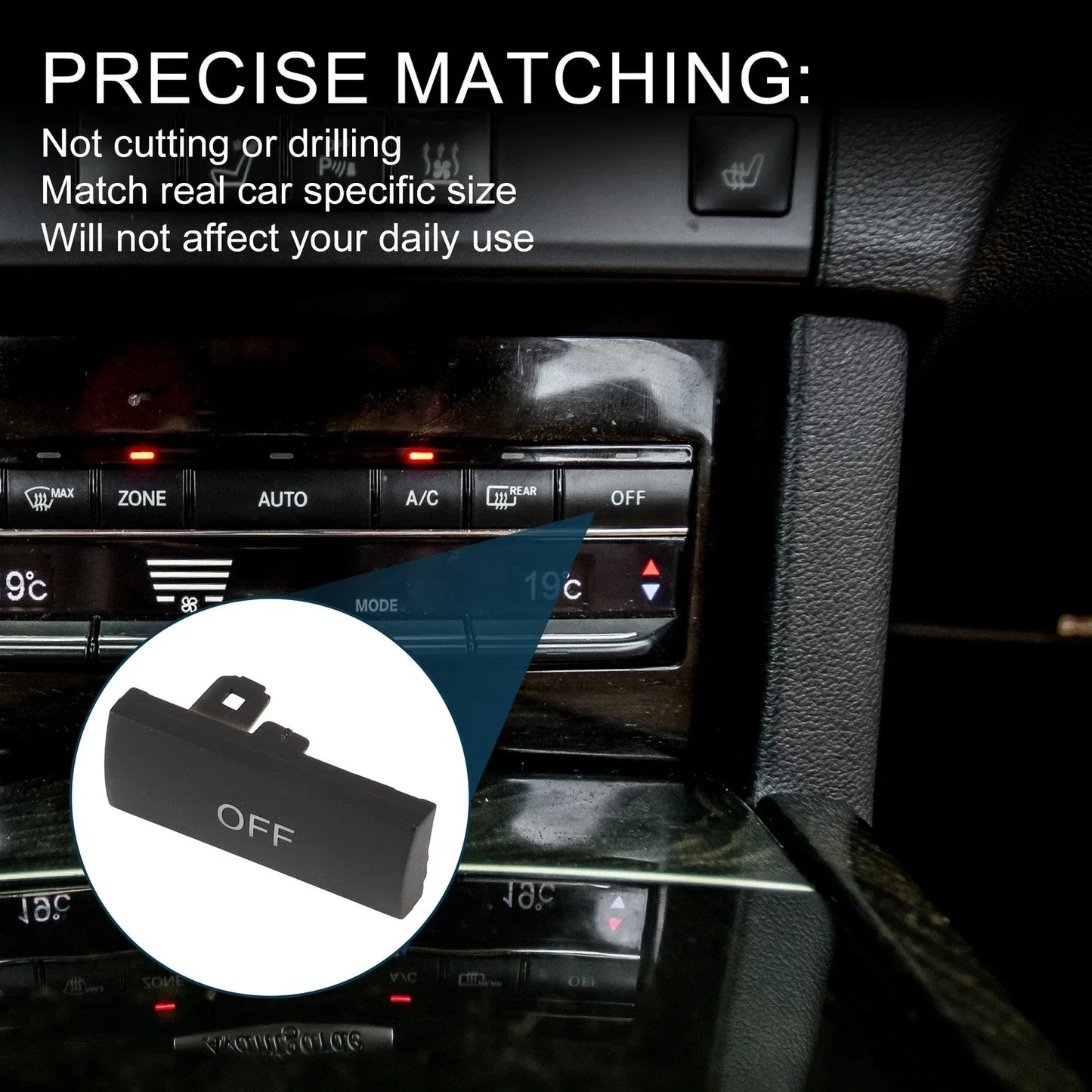 Climate Control Button Cover for Mercedes-Benz W212 E200 (2009-2016)