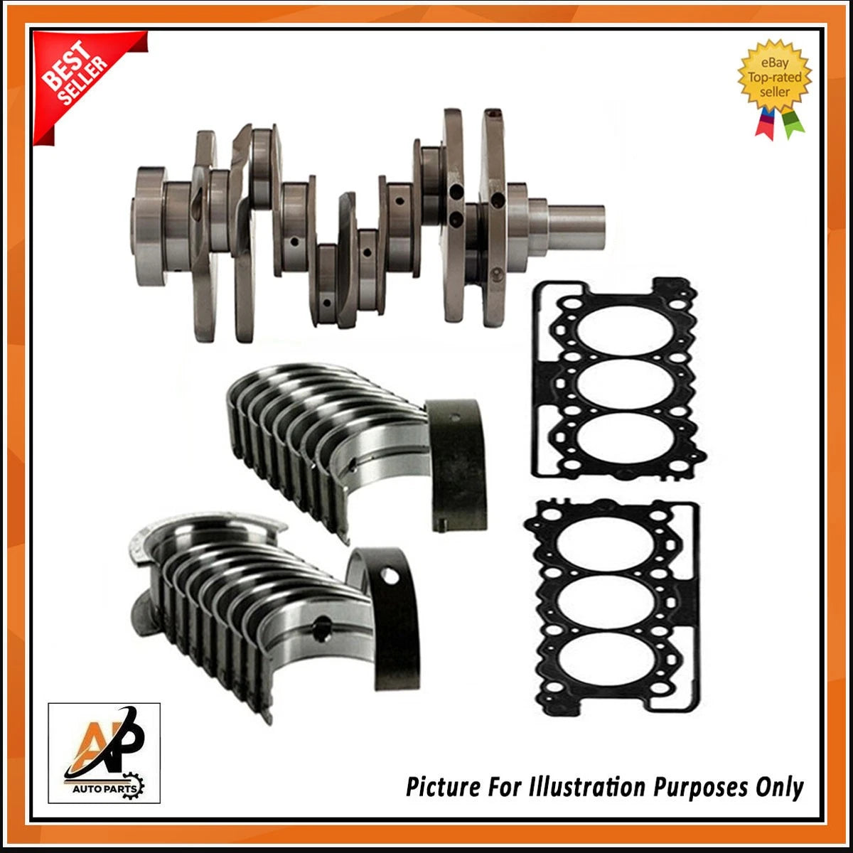 Engine Rebuild Parts Kit Forged Crankshaft for Land Rover Range Rover (2010–2020)