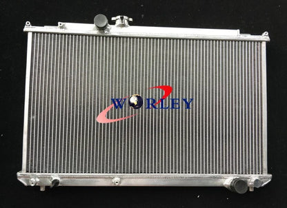Aluminum Radiator & Fans for Toyota Mark 2 Chaser JZX100 1JZ-GTE (1996-2001)