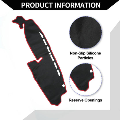 Dashboard Cover Mat for Honda N-BOX JF3/JF4 (2017-2020) Protector Black Red