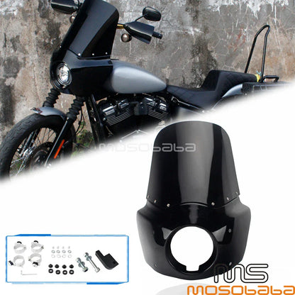 Detachable Tall Fairing Windshield for Harley Street Bob FXDB Dyna (2006-2017)