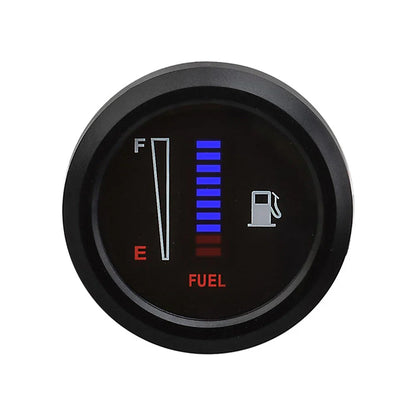 52mm 12/24V Digital Fuel Level Meter Gauge for Car Motorcycle LED Display