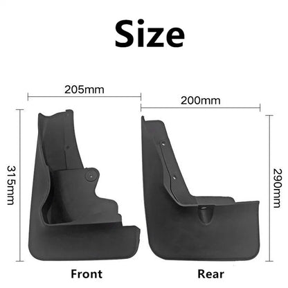 4 x Car Mud Flaps Splash Guards for Mitsubishi ASX Outlander Sport (2020-2024)