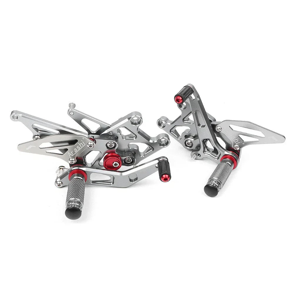 Rear Sets Footpegs for Honda CBR600RR 2009-2018 ( Grey)