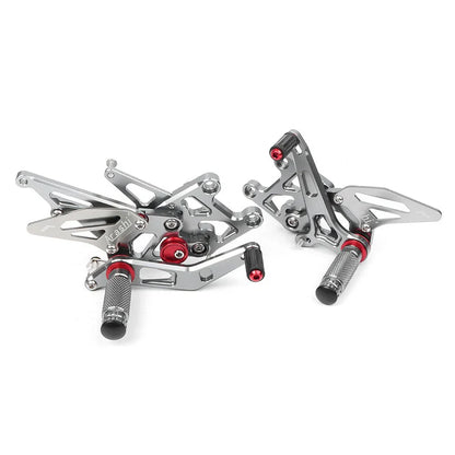 Rear Sets Footpegs for Honda CBR600RR 2009-2018 ( Grey)