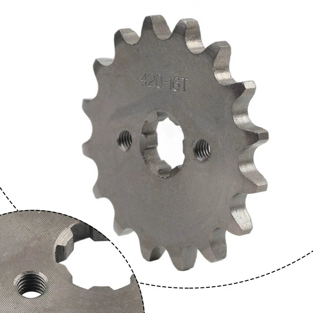 17mm 16T Front Sprocket for 50cc 70cc 90cc 110cc 125cc 140cc ATV Pit Bike
