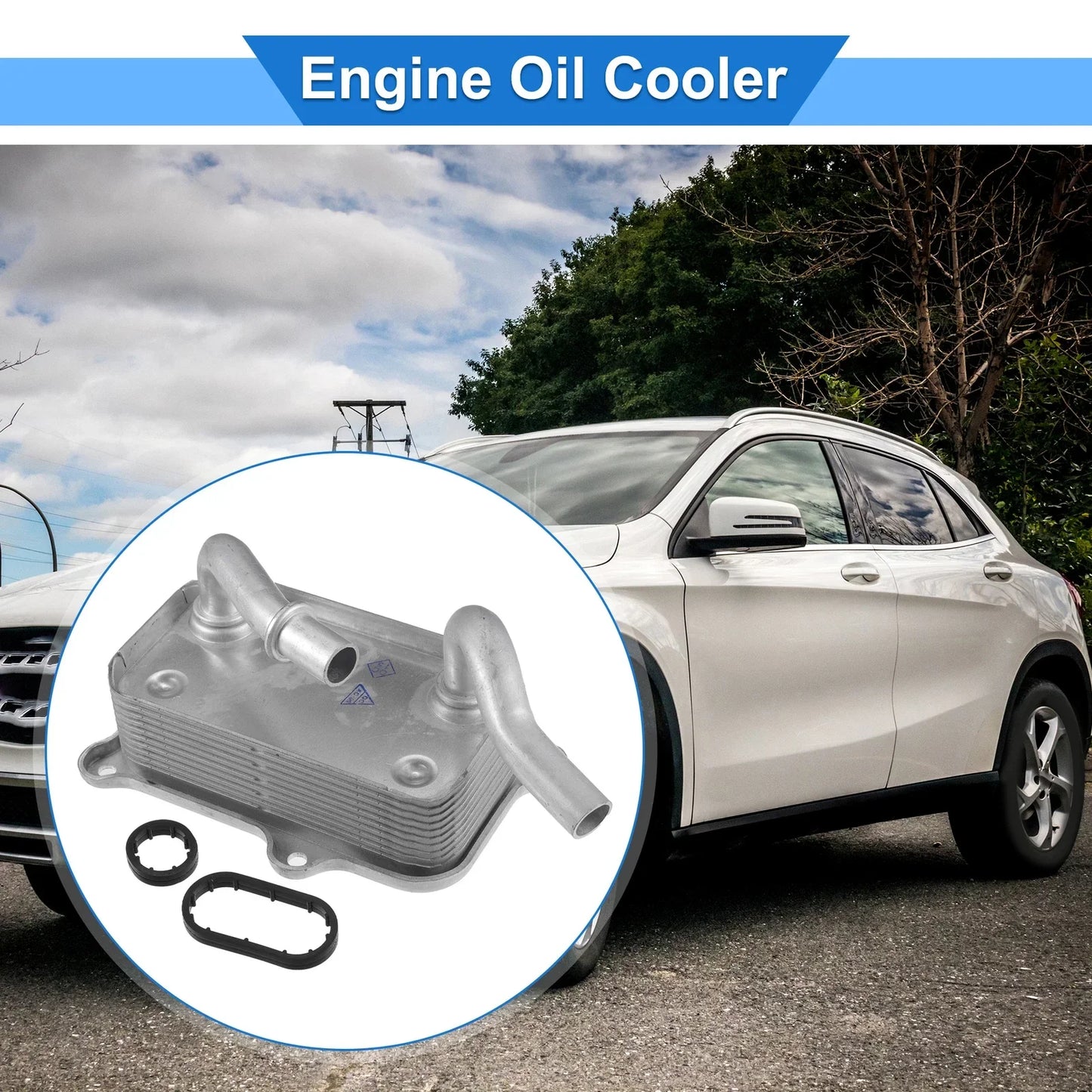 Engine Oil Cooler with Seals for Mercedes-Benz C240 (2001-2005)
