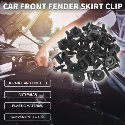 Front Fender Skirt Clips for Honda Prelude 1992-1996 2.2L 2.3L Black 25 x