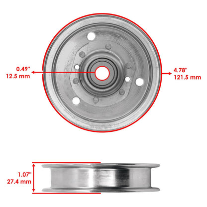 Deck Pulley Replacement for Bad Boy ZT Elite 48 54 60 (2013–2023)