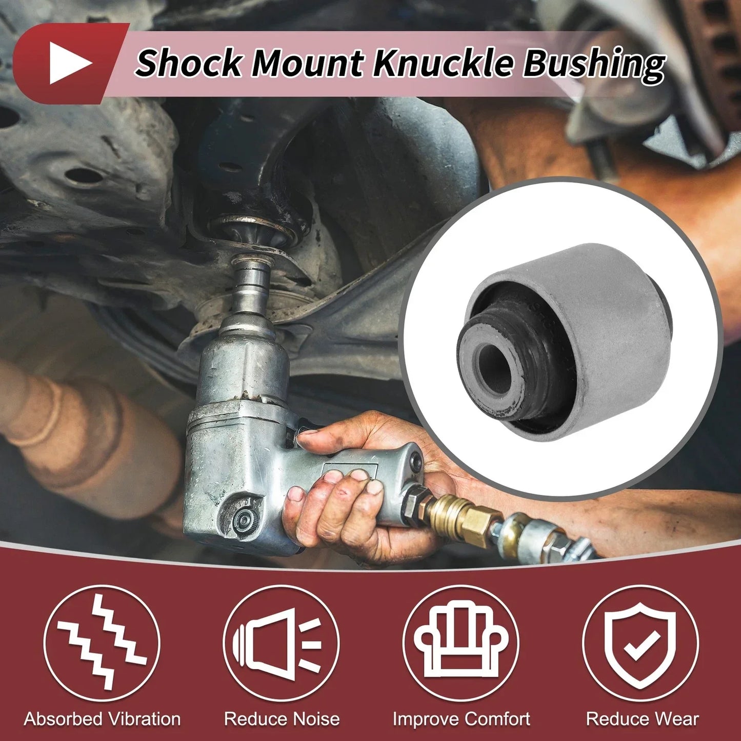 Rear Lower Shock Mount Bushing for Honda Accord, Civic, Acura CL (2003-2007)