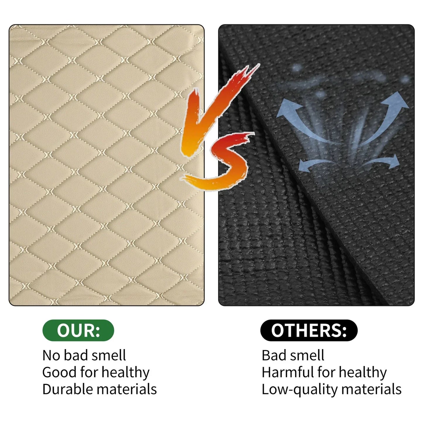 Cargo Liner Trunk Mat for Honda CR-V 2023-2024 3D Diamond Pattern Beige XPE