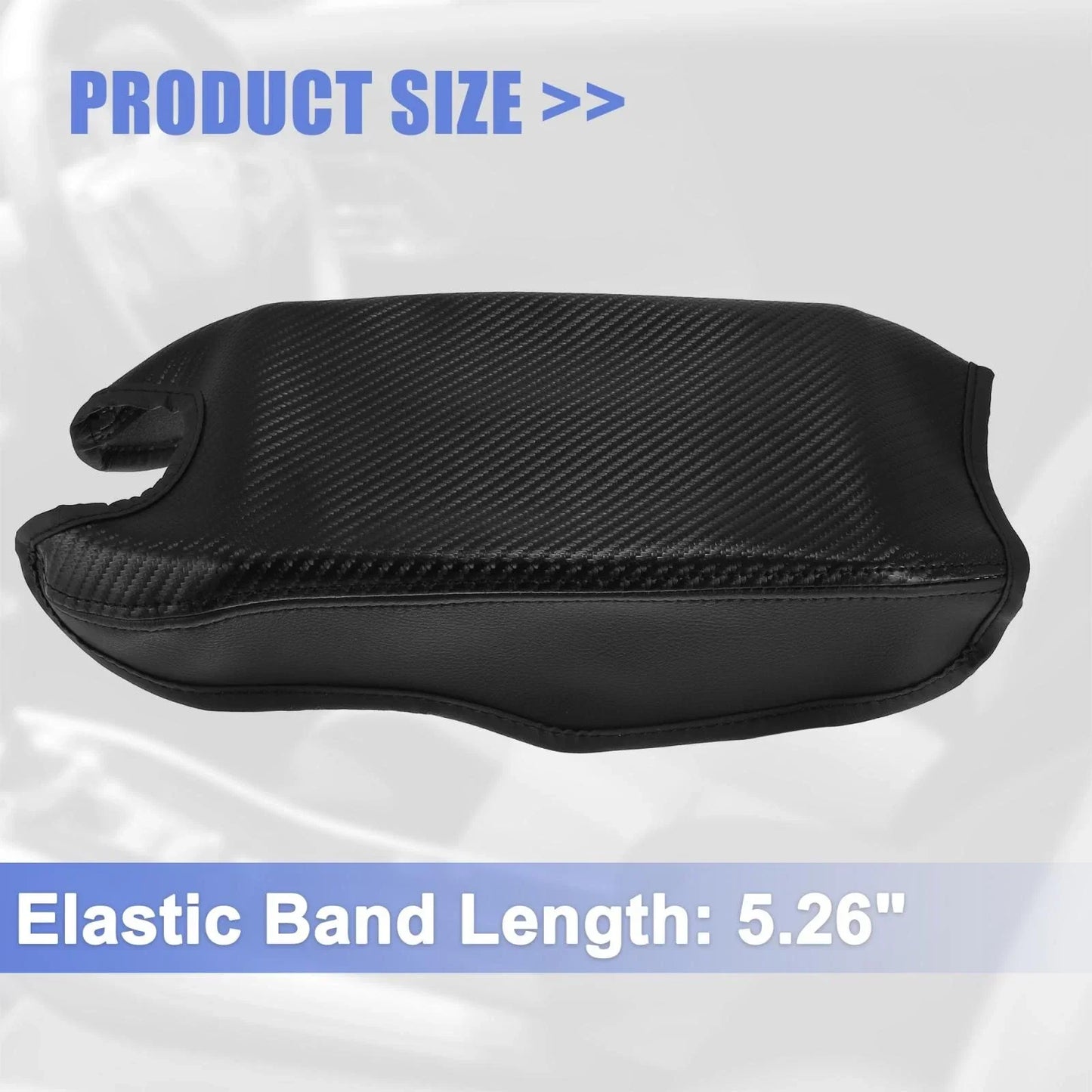 Auto Armrest Protective Cover Pad for Honda HR-V (2016-2021) Carbon Fiber