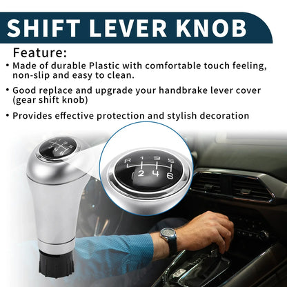 6 Speed Manual Gear Shifter Knob for Mercedes-Benz C-Class (2000-2014)