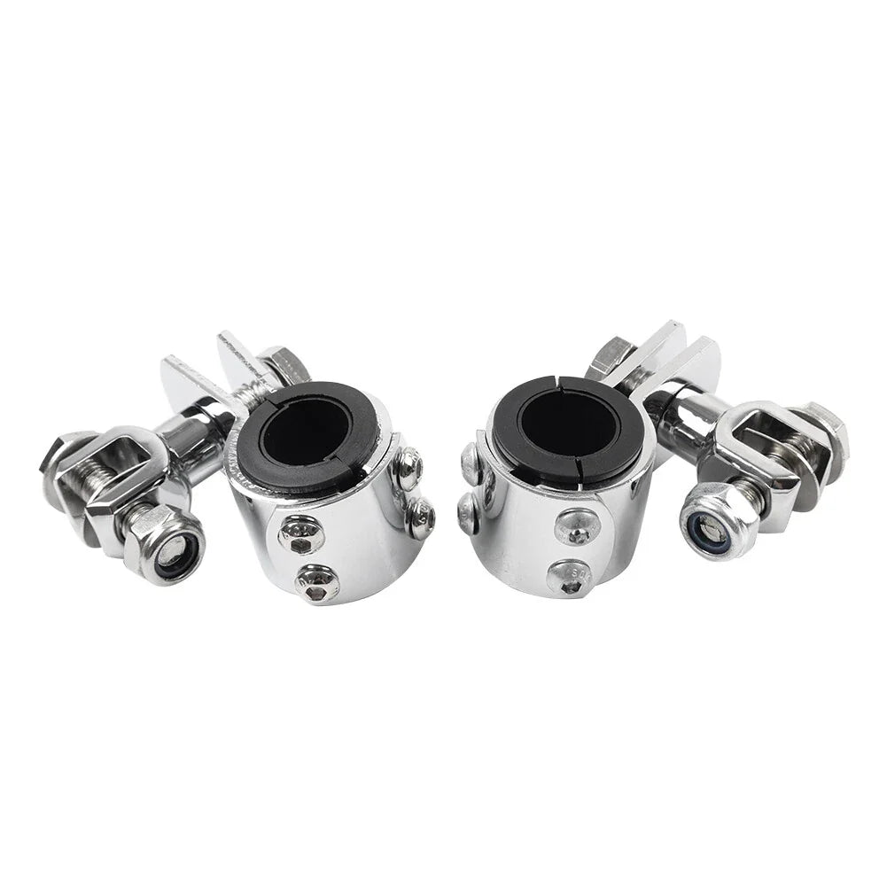 Highway Bar Foot Pegs Mount Clamps for Harley (1" 1.25")