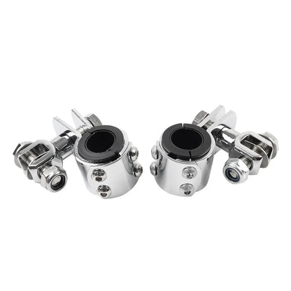 Highway Bar Foot Pegs Mount Clamps for Harley (1" 1.25")