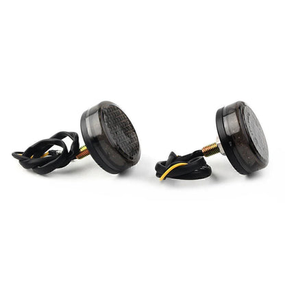 LED Round Smoke Turn Signal Indicator Light for Car 12V