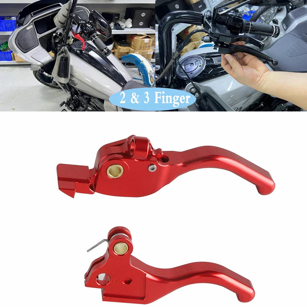 Handlebar Hand Brake Clutch Levers for Harley Touring Road Glide CVO (2014-2023)