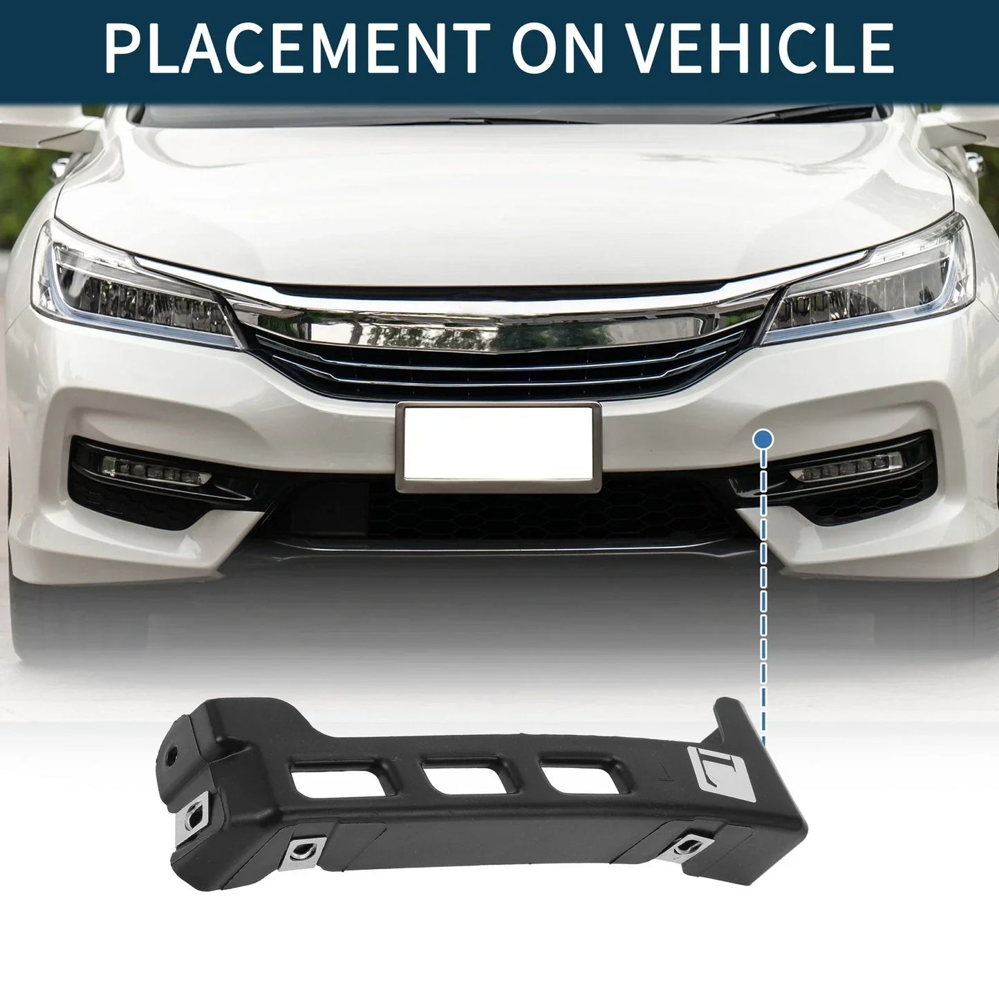 Left Front Bumper Retainer Bracket for Chevrolet Equinox (2018-2022)