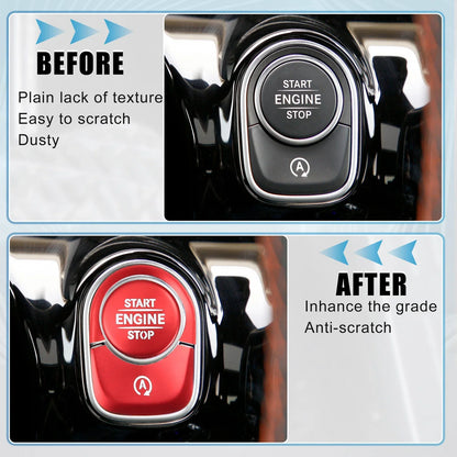 Engine Start Stop Button Cover Trim Sticker Kit for Mercedes Benz A-Class (2013-2023)