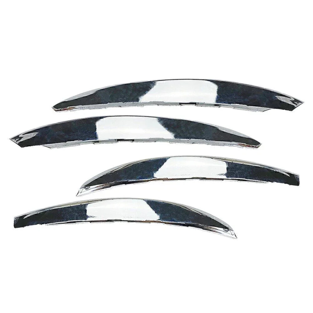 Silver Front Bumper Splitter Fins Spoiler Canard Trim for Benz C-Class (2022-2023)