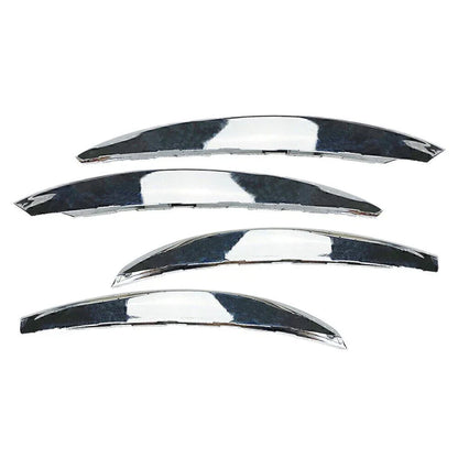 Silver Front Bumper Splitter Fins Spoiler Canard Trim for Benz C-Class (2022-2023)