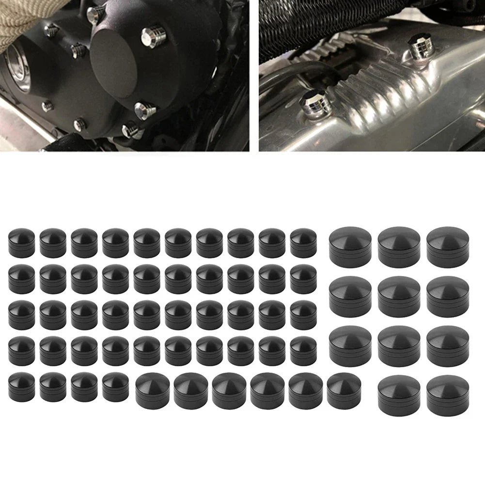 61x Engine Bolt Topper Caps for Harley Touring Road King Electra Glide (1999-2006)