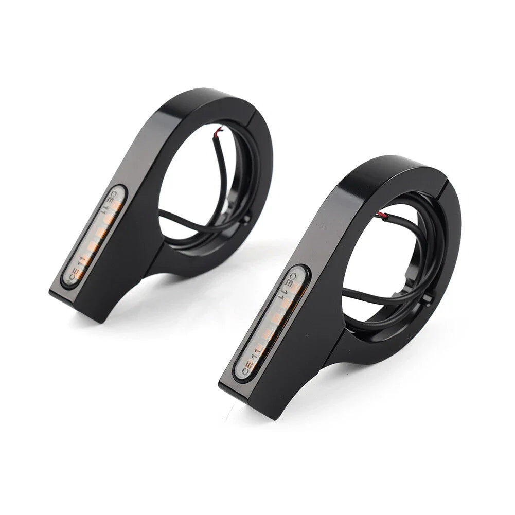LED Fork Turn Signal Light Indicator Amber for Harley Touring