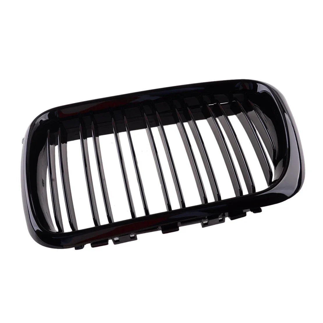 Gloss Black Double Line Front Kidney Grills for BMW E36 M3 (1996-1999)