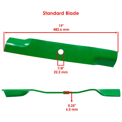 Deck Blade Replacement with Bolt for John Deere X710 X730 X734 X738 (54 in)