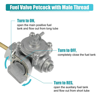 Motorcycle Fuel Valve Petcock for Honda Nighthawk 450 (1982-1985)