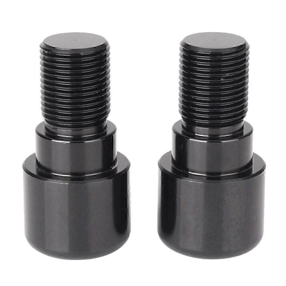 18mm Black Handlebar Grips & End Cap Plugs for Motorcycle Dirt Bike