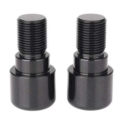 18mm Black Handlebar Grips & End Cap Plugs for Motorcycle Dirt Bike