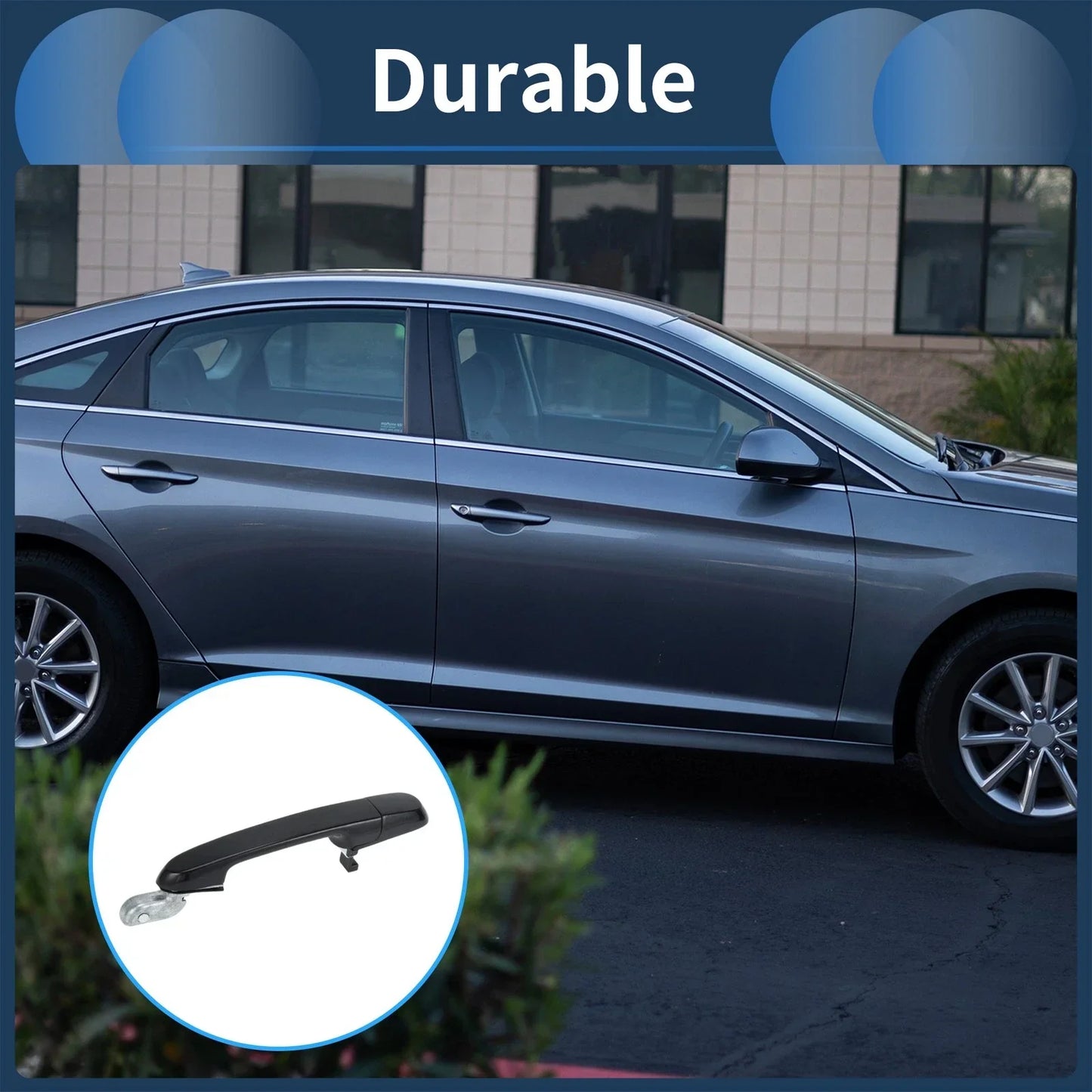 Rear Right Exterior Door Handle for Hyundai Accent GLS (2006-2011) 1 Pcs