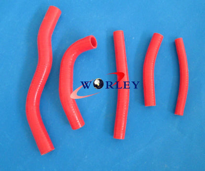Aluminum Radiator & Blue Hose for Suzuki RM125 RM125X RM125W RM125Y (1998-2000)