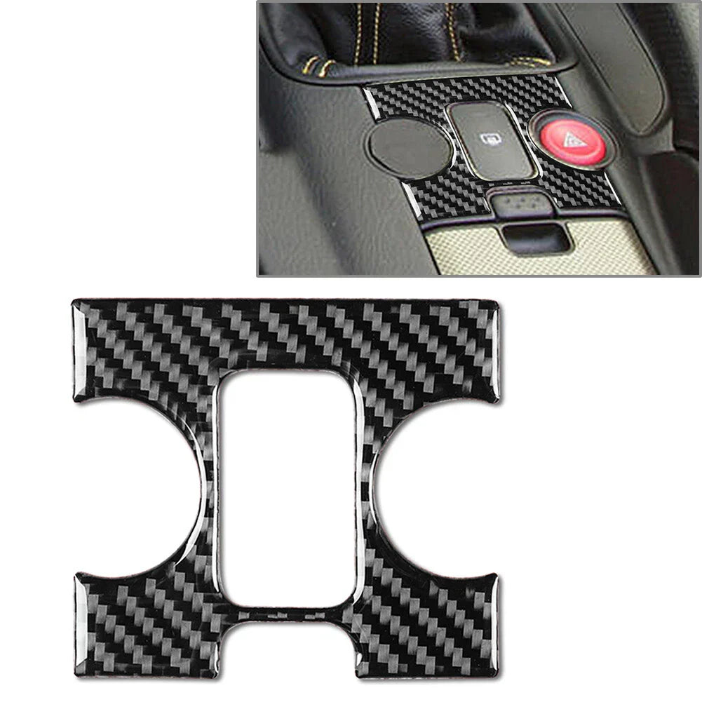 Hazard Light Button Cover Trim for Honda S2000 (2004-2009) Carbon Fiber Black