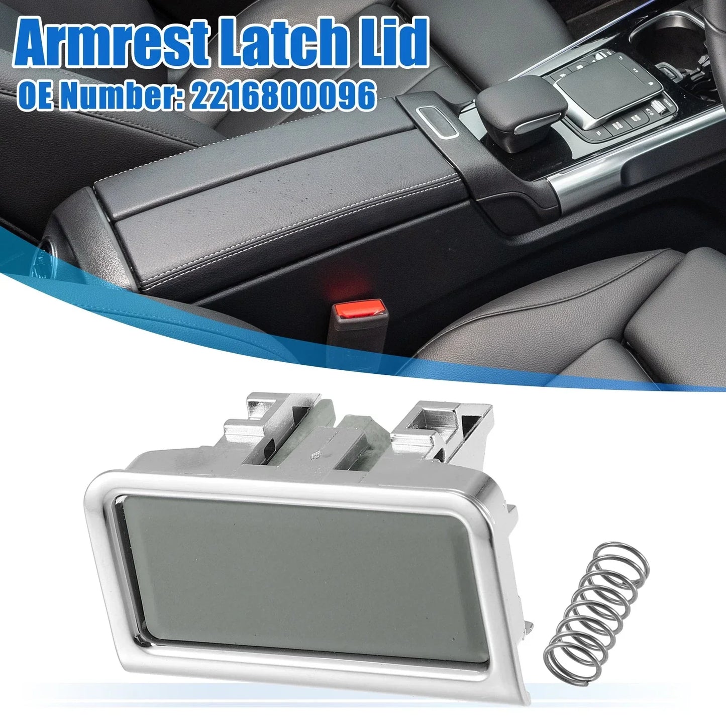 Armrest Latch Lid for Mercedes-Benz - Light Gray ( Specified)