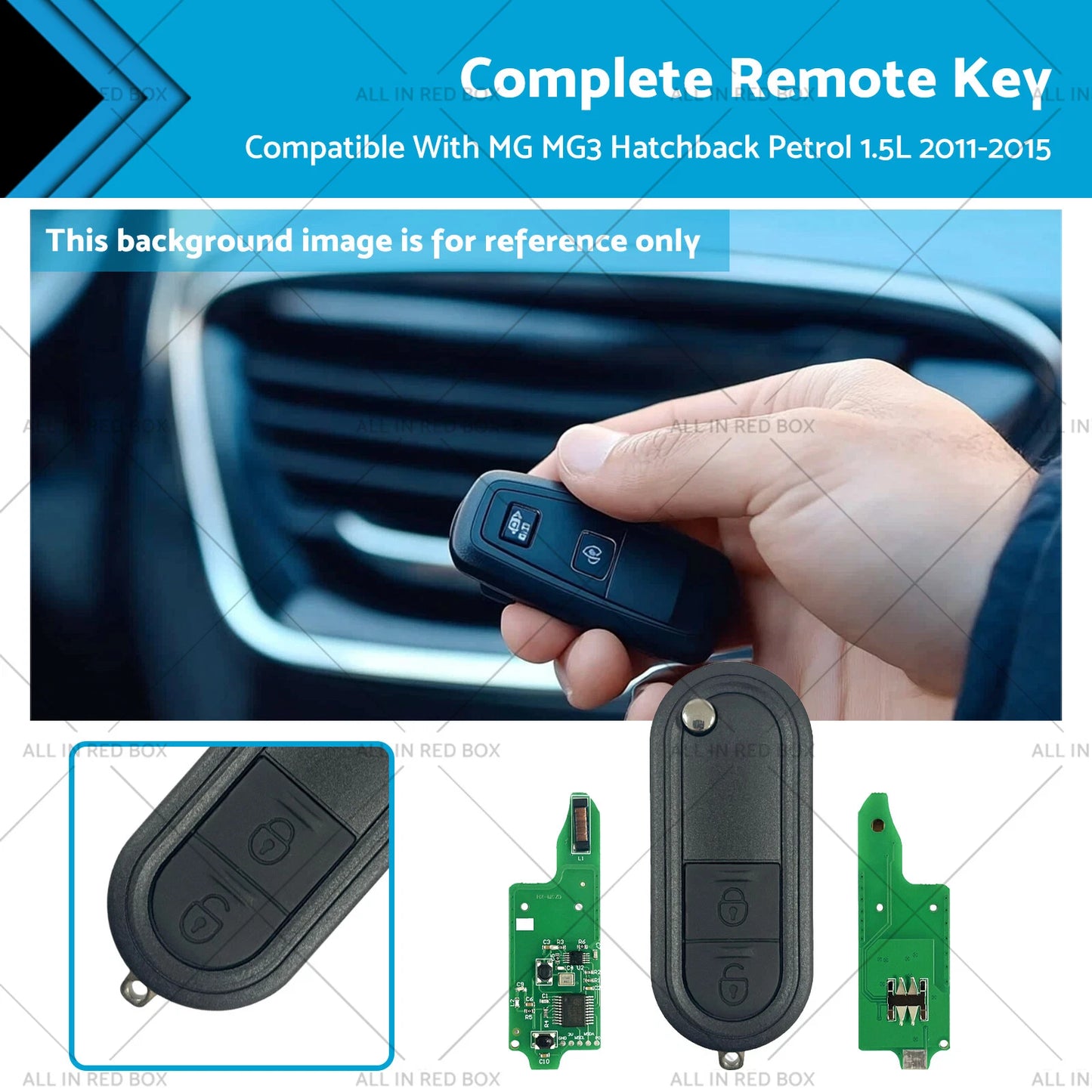 Remote Key for MG MG3 Hatchback Petrol 1.5L Chip ID46 433Mhz (2010-2019)