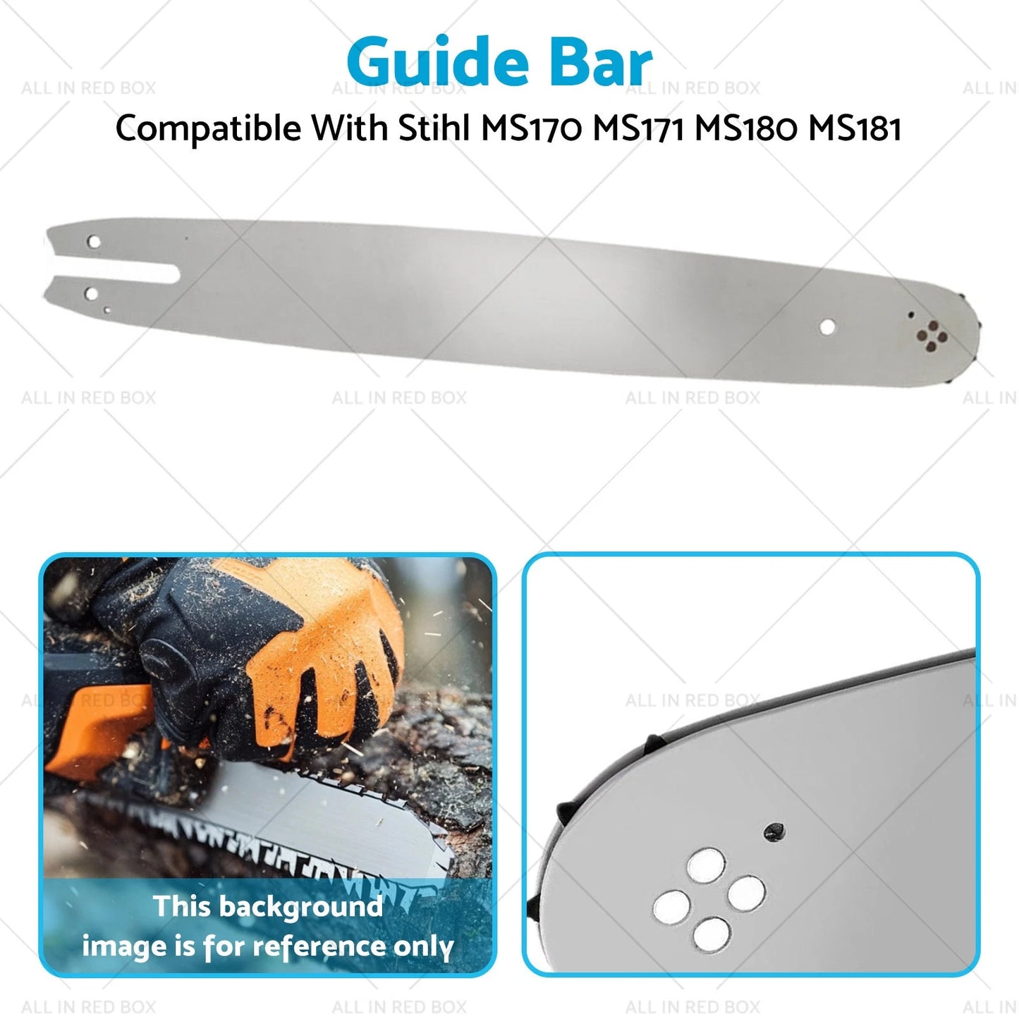 16" Chainsaw Bar 3/8LP .043 55DL for Stihl MS170 MS171 MS180 MS181 (2005-2023)